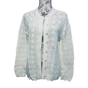 Wintuk 100% Acrylic Button Up Long Sleeve Sweater Sweater